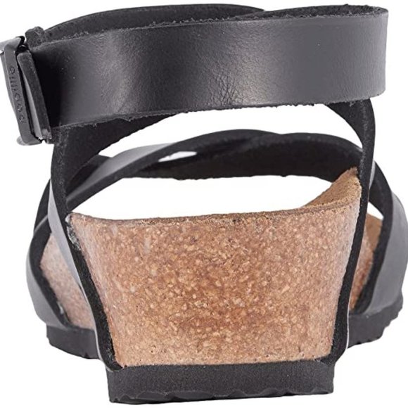 PAPILLIO BIRKENSTOCK Lola Ankle Wrap Wedge Sandal - Picture 4 of 12